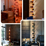 Торшер с каркасом из множества полок Links варинант исполнения - 3 | Loft Concept в Ульяновске