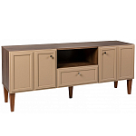 ТВ-тумба бежевая из массива бука с 2-мя дверками и ящиком Wenge Light варинант исполнения - 1 | Loft Concept в Ульяновске