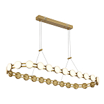 Люстра овальная с круглыми светодиодными источниками света Maxine Light варинант исполнения - 5 | Loft Concept в Ульяновске