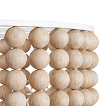 Люстра в форме цилиндра с вставками из деревянных бусин Wooden Beads варинант исполнения - 3 | Loft Concept в Ульяновске