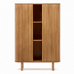 Буфет из ясеневого шпона с открытыми полками и 2-мя раздвижными дверями Toinette варинант исполнения - 2 | Loft Concept в Ульяновске