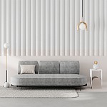 Стол приставной с овальными элементами бело-бежевого цвета NUN SIDE TABLE WHITE LIGHT MOCHA варинант исполнения - 2 | Loft Concept в Ульяновске