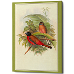 Постер на холсте с изображением птиц Blooming Birds Poster варинант исполнения - 7 | Loft Concept в Ульяновске