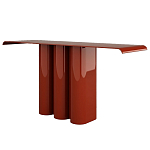 Консоль красная с цилиндрическим основанием Giorgio варинант исполнения - 1 | Loft Concept в Ульяновске