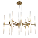 Люстра подвесная с 20-ю цилиндрическими матовыми плафонами Delta Light варинант исполнения - 1 | Loft Concept в Ульяновске