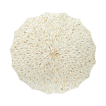 Стол кофейный с отделкой раковинами устриц Coastal Charm варинант исполнения - 3 | Loft Concept в Ульяновске