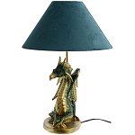 Настольная лампа с абажуром Дракон Green Dragon Синий абажур варинант исполнения - 5 | Loft Concept в Ульяновске