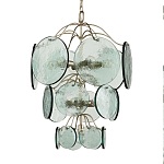 Люстра с каскадом из круглых декоративных элементов Discs of Light варинант исполнения - 2 | Loft Concept в Ульяновске