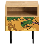 Прикроватная тумба с изображением на ящике Elise Nightstand варинант исполнения - 5 | Loft Concept в Ульяновске