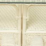 Комплект обеденный из ротанга Eloise grand white варинант исполнения - 14 | Loft Concept в Ульяновске