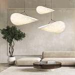 Подвесной светильник с белым тканевым плафоном в форме облака Crystal Cloud Junction варинант исполнения - 8 | Loft Concept в Ульяновске