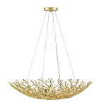 Люстра в форме золотой чаши из кораллов Coral Decor варинант исполнения - 2 | Loft Concept в Ульяновске