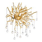 Бра с лучеобразным основанием и подвесками из прозрачного стекла в виде длинных капель Droplet Chandelier варинант исполнения - 3 | Loft Concept в Ульяновске