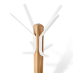 Вешалка с квадратным основанием и 4-мя белыми металлическими крючками Industrial Metal Rust варинант исполнения - 2 | Loft Concept в Ульяновске