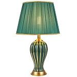 Настольная лампа с абажуром Celestina Green  Gold Lampshade Table Lamp варинант исполнения - 1 | Loft Concept в Ульяновске