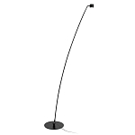 Торшер с изогнутой черной металлической стойкой и цилиндрическим плафоном Davide Groppi варинант исполнения - 1 | Loft Concept в Ульяновске
