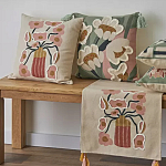 Подушка с цветочным принтом Blooming Elegance Rose варинант исполнения - 7 | Loft Concept в Ульяновске