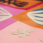 Обои ручная роспись в стиле Арт-деко Jazz Original colourway on painted silk with embroidery варинант исполнения - 5 | Loft Concept в Ульяновске