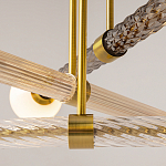 Люстра со стеклянными вставками Helios варинант исполнения - 4 | Loft Concept в Ульяновске