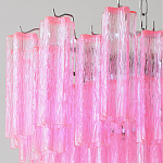 Элитная Люстра Textured Glass Pink Chandelier Ярко Розовое стекло варинант исполнения - 2 | Loft Concept в Ульяновске