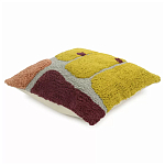 Чехол на подушку с рисунком горчичного цвета Elan Textured варинант исполнения - 3 | Loft Concept в Ульяновске