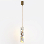 Подвесной светильник с цилиндрическим белым бетонным плафоном Terrazzo Light варинант исполнения - 2 | Loft Concept в Ульяновске