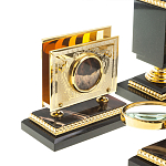 Настольный письменный набор из яшмы и долерита в подарочной упаковке Manager Organizer варинант исполнения - 8 | Loft Concept в Ульяновске