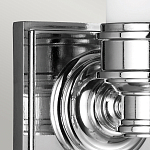 Бра для ванных комнат с матовым цилиндрическим плафоном на квадратном основании цвета хром Feiss варинант исполнения - 4 | Loft Concept в Ульяновске