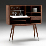 Дизайнерский комод-буфет на высоких ножках с выдвижными ящиками и открытыми полками Joshar варинант исполнения - 3 | Loft Concept в Ульяновске