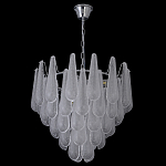 Люстра с подвесками из рифленного стекла в форме капель Textured Glass Chandelier варинант исполнения - 17 | Loft Concept в Ульяновске