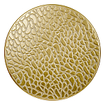 Журнальный столик с конусообразной основой и текстурной поверхностью золотого цвет Ethnic Metal варинант исполнения - 1 | Loft Concept в Ульяновске