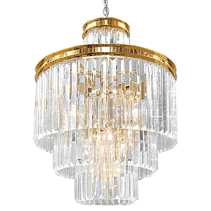 Люстра RH Odeon Chandelier Four Gold 50 