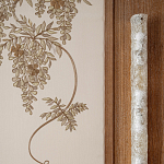 Обои с вышивкой ручной работы Deco Wisteria ﻿Midas colourway on Liso Pearl wool sateen варинант исполнения - 5 | Loft Concept в Ульяновске