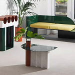 Дизайнерский журнальный стол с рельефным основанием Dutynor варинант исполнения - 4 | Loft Concept в Ульяновске