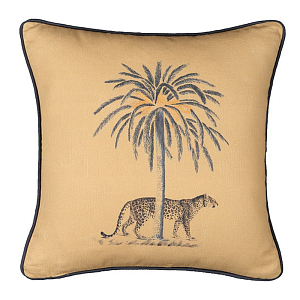 Подушка Leopard and palm