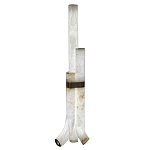 Торшер геометрический с тремя мраморными плафонами Marble Tripod варинант исполнения - 1 | Loft Concept в Ульяновске