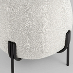 Пуф в ткани букле молочного цвета Pikelet варинант исполнения - 4 | Loft Concept в Ульяновске