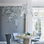 Обои ручная роспись Jasmine Standard colourway on Wood Ash slub silk варинант исполнения - 1 | Loft Concept в Ульяновске