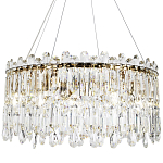 Круглая люстра с хрустальными подвесками Roul Crystal Round Chandelier варинант исполнения - 1 | Loft Concept в Ульяновске