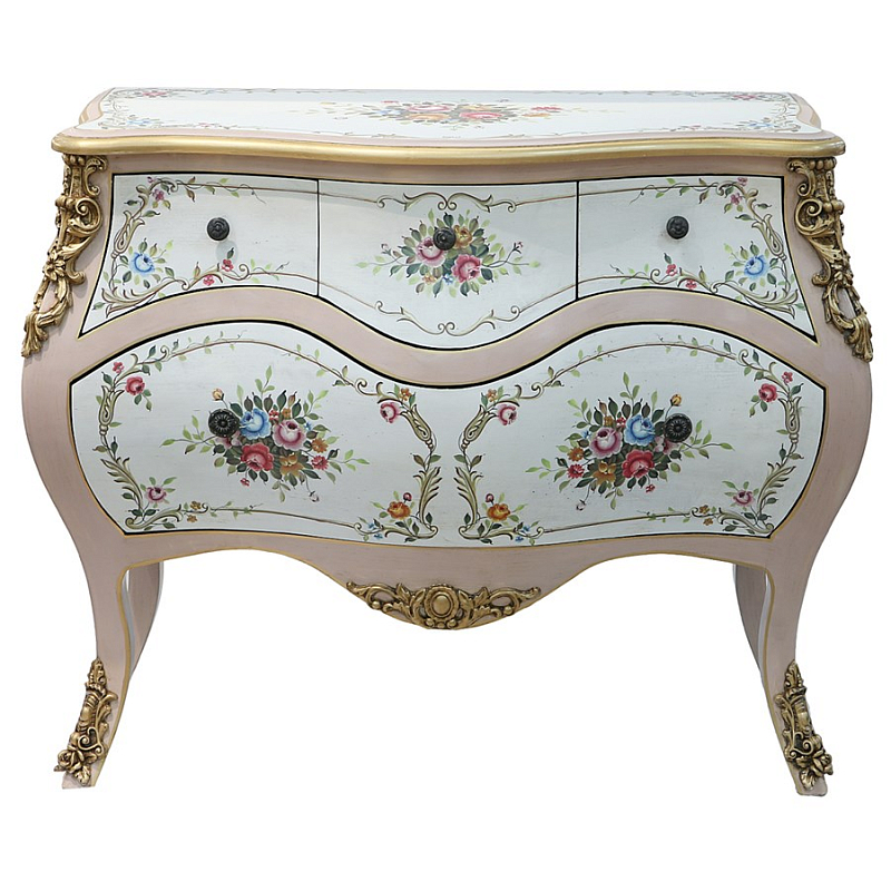 Комод Rococo Reminder Белый Золотой в Ульяновске | Loft Concept 