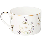 Чайная пара из фарфора с рисунком цветов 190 мл Garden Whisper Porcelain Set  варинант исполнения - 1 | Loft Concept в Ульяновске