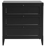 Комод с 3-мя ящиками черный Silva Black Chest of Drawers варинант исполнения - 2 | Loft Concept в Ульяновске