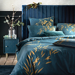 Тумба с одной дверцей Scale Ornament Blue Nightstand варинант исполнения - 4 | Loft Concept в Ульяновске