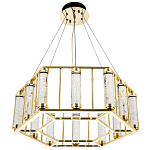 Люстра в форме шестиугольника с хрустальным декором Agace Crystal Chandelier варинант исполнения - 3 | Loft Concept в Ульяновске