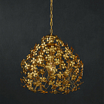 Подвесной светильник золотой с декором в виде лепестков клевера Hanging Clover варинант исполнения - 3 | Loft Concept в Ульяновске