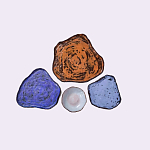 Сет из 4-х тарелок «SAPPHIRE» варинант исполнения - 2 | Loft Concept в Ульяновске