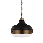 Подвесной светильник с круглым белым плафоном в индустриальном стиле Feiss варинант исполнения - 1 | Loft Concept в Ульяновске