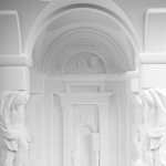 Встраиваемый в стену гипсовый светильник под покраску с колоннами и арками в античном стиле Antiquity Athena варинант исполнения - 10 | Loft Concept в Ульяновске