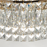 Потолочный светильник круглый с прозрачными подвесками Lunet варинант исполнения - 8 | Loft Concept в Ульяновске