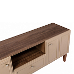 ТВ-тумба бежевая из массива бука с 2-мя дверками и ящиком Wenge Light варинант исполнения - 2 | Loft Concept в Ульяновске